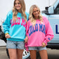 PINK/PURPLE PUFF SWEATSHIRT