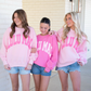 LM-SW-1007 Pink/Light Pink Puff Sweatshirt