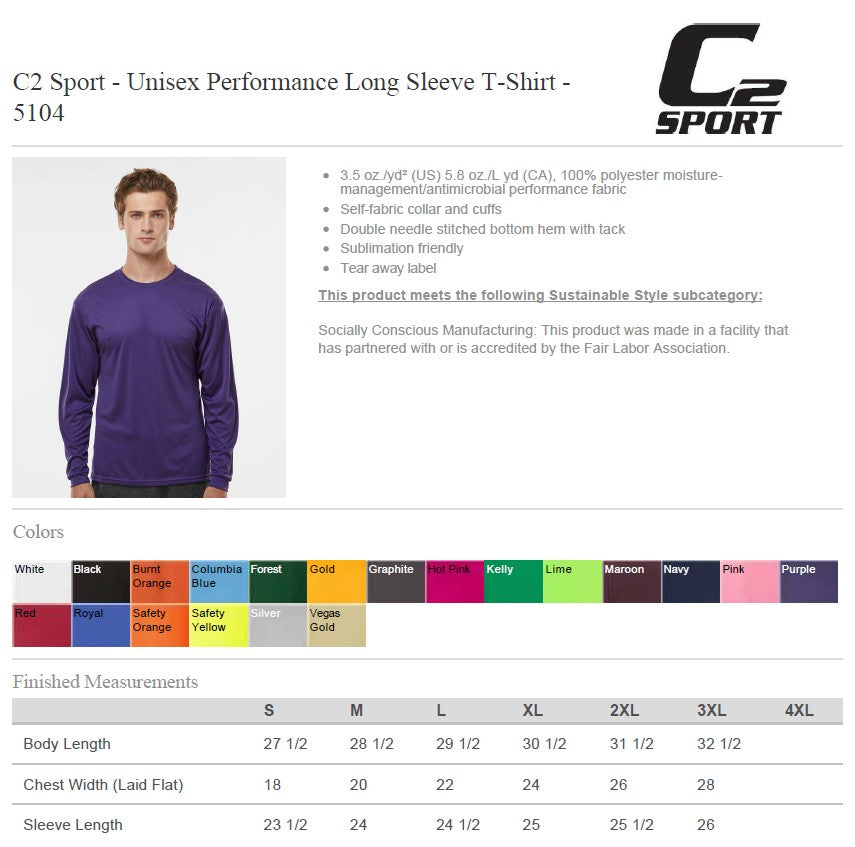 C2 Dri Fit Long Sleeves