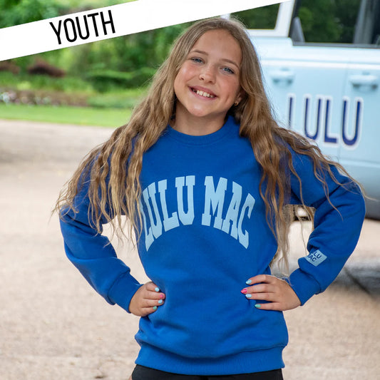 KD-SW-1007 YOUTH ROYAL/LIGHT BLUE PUFF SWEATSHIRT