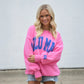 PINK/PURPLE PUFF SWEATSHIRT