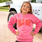 KD-SW-1007 YOUTH PINK/ORANGE PUFF SWEATSHIRT