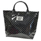 LM-BG-1003 TOTE BAG BLACK/WHITE DOT