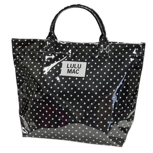LM-BG-1003 TOTE BAG BLACK/WHITE DOT