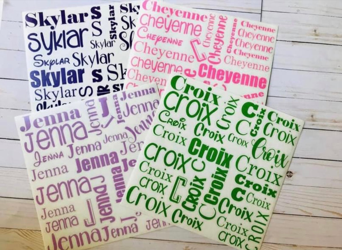 Personalized Vinyl Decals