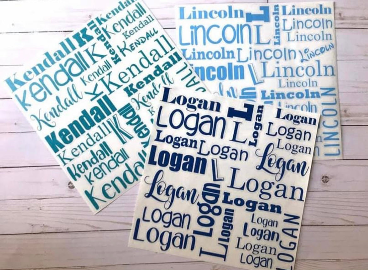 Personalized Vinyl Decals