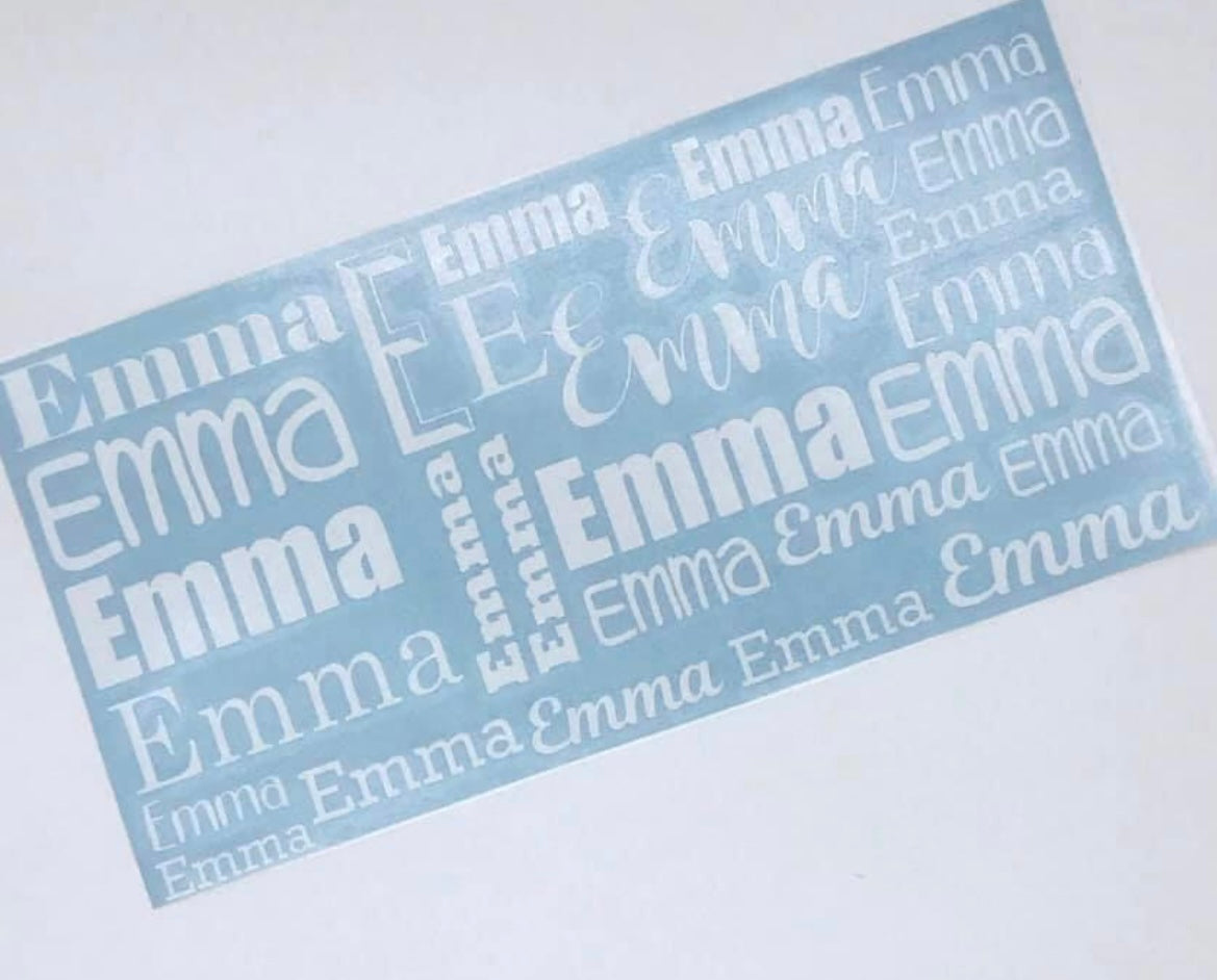 Personalized Vinyl Decals